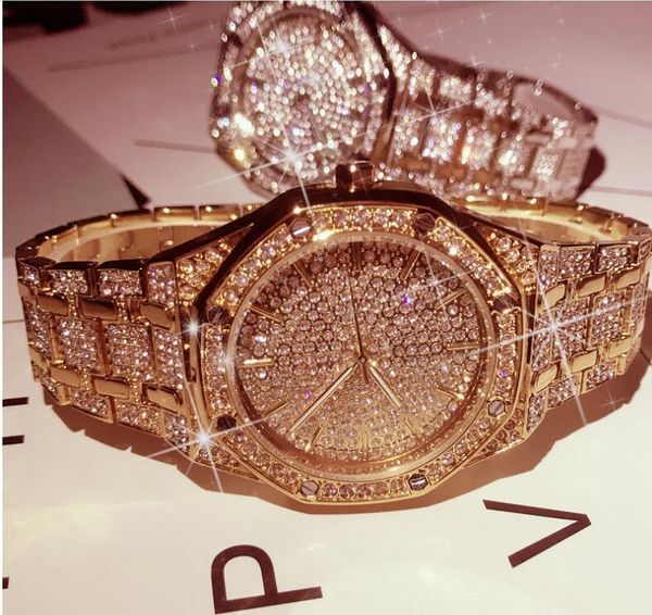 wristwatches men watch crystal bracelet golden/silver plated big dial male ladies shining dress quartz steel band, Slivery;brown
wristwatches men watch crystal bracelet golden/silver plated big dial male ladies shining dress quartz steel band, Slivery;brown