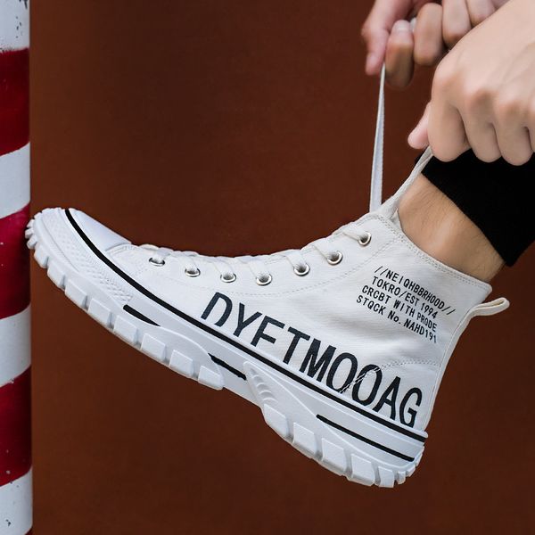dress shoes luxury men designers fashion canvas high sneakers flats white black casual yr87
dress shoes luxury men designers fashion canvas high sneakers flats white black casual yr87