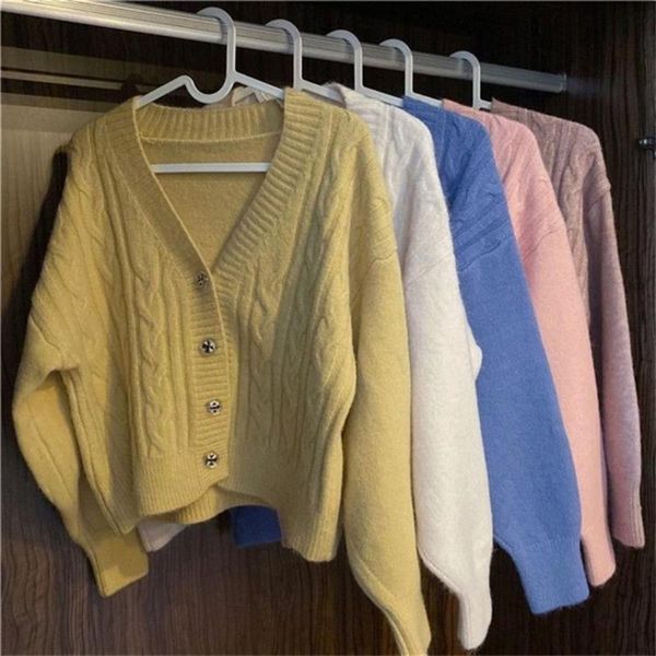 women's knits & tees casual loose long sleeve soft knitted cardigan single-breasted knitwear pure color v neck braided coat for daily w, White
women's knits & tees casual loose long sleeve soft knitted cardigan single-breasted knitwear pure color v neck braided coat for daily w, White
