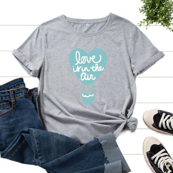 women's t-shirt cotton t-shirts for women graphic tees printed shirt short sleeve summer casual clothes love heart shape air balloon, White
women's t-shirt cotton t-shirts for women graphic tees printed shirt short sleeve summer casual clothes love heart shape air balloon, White