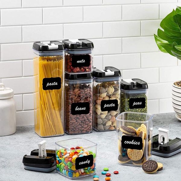 storage bottles & jars 7 pcs airtight food container with easy lock lids plastic kitchen pantry organization for flour cereal pasta
storage bottles & jars 7 pcs airtight food container with easy lock lids plastic kitchen pantry organization for flour cereal pasta