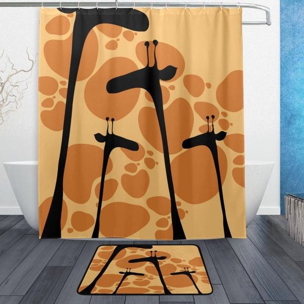 shower curtains cute giraffe silhouette waterproof polyester fabric curtain with hooks doormat bath floor mat bathroom home decor
shower curtains cute giraffe silhouette waterproof polyester fabric curtain with hooks doormat bath floor mat bathroom home decor