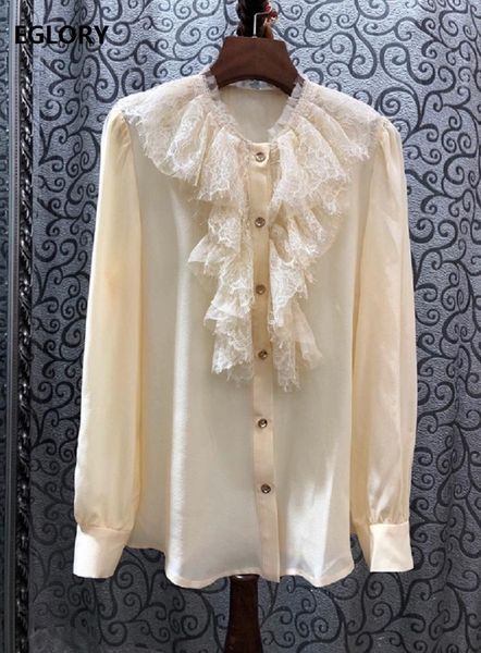 women's blouses & shirts 100%silk blouse shirt 2021 spring summer fashion woman o-neck ruffle lace patchwork long sleeve apricot green, White
women's blouses & shirts 100%silk blouse shirt 2021 spring summer fashion woman o-neck ruffle lace patchwork long sleeve apricot green, White