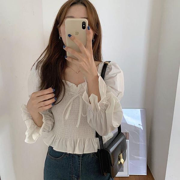 women's blouses & shirts vintage korean blouse women spring square collar puff sleeve bow ladies crop plus size white chemisier femme
women's blouses & shirts vintage korean blouse women spring square collar puff sleeve bow ladies crop plus size white chemisier femme