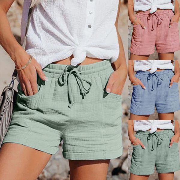 fashion solid high waist womens short pants summer drawstring straight leg sports casual loose shorts female spodenki damskie, White;black
fashion solid high waist womens short pants summer drawstring straight leg sports casual loose shorts female spodenki damskie, White;black