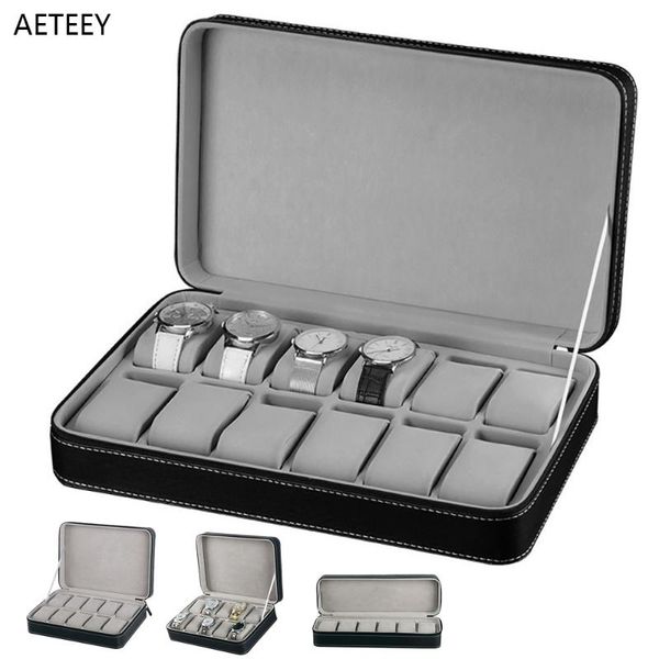 watch boxes & cases 6/10/12 slots black high end business box portable watches zipper case watchs collector storage organizer, Black;blue
watch boxes & cases 6/10/12 slots black high end business box portable watches zipper case watchs collector storage organizer, Black;blue