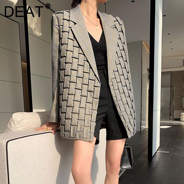 women's suits & blazers two twinstyle - casual plaid jacket, slotted loose long sleeve korean fashion, clothes, 2021, White;black
women's suits & blazers two twinstyle - casual plaid jacket, slotted loose long sleeve korean fashion, clothes, 2021, White;black