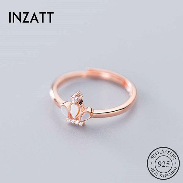 cluster rings inzareal 925 sterling silver zircon crown adjustable ring for woman party fine jewelry minimalist accessories cute gift, Golden;silver
cluster rings inzareal 925 sterling silver zircon crown adjustable ring for woman party fine jewelry minimalist accessories cute gift, Golden;silver