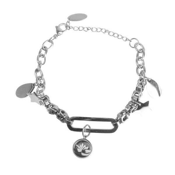 1pc fashionable bracelet stainless steel round pendant holiday gift charm bracelets, Golden;silver
1pc fashionable bracelet stainless steel round pendant holiday gift charm bracelets, Golden;silver