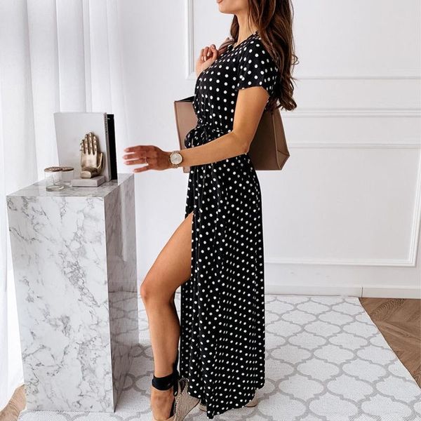 casual dresses women party fashion polka dot split boho 2021 summer dress clothing beach vacation long robe femme, Black;gray
casual dresses women party fashion polka dot split boho 2021 summer dress clothing beach vacation long robe femme, Black;gray