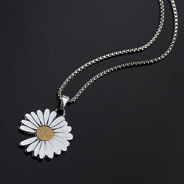 men necklace for women flower pendant stainless steel neck chain choker fashion jewelry wholesale necklaces, Silver
men necklace for women flower pendant stainless steel neck chain choker fashion jewelry wholesale necklaces, Silver