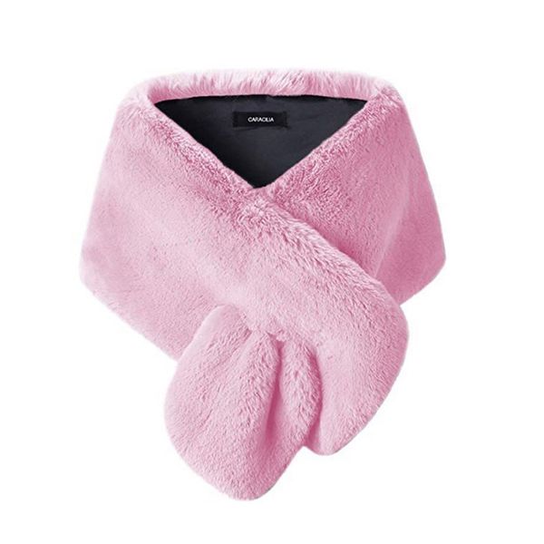 women's fur & faux fur autumn and winter solid color imitation cashmere warm thickened women's scarf shawl, Black
women's fur & faux fur autumn and winter solid color imitation cashmere warm thickened women's scarf shawl, Black
