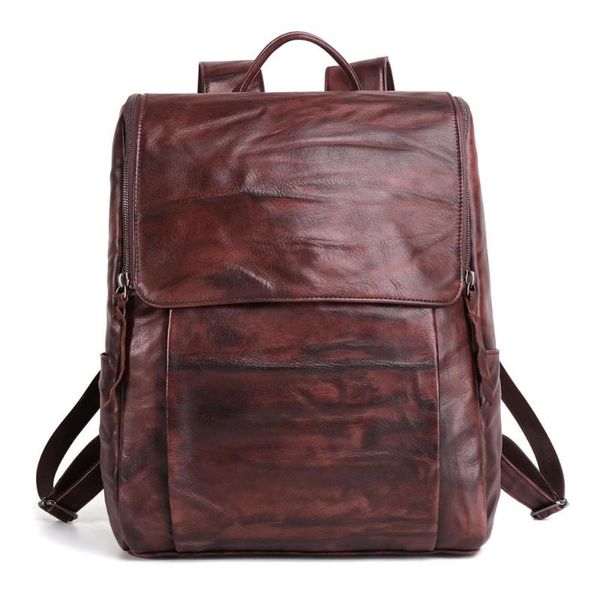 backpack male vintage casual 15"lapmen's high capacity genuine leather travel bag daypacks mochila
backpack male vintage casual 15"lapmen's high capacity genuine leather travel bag daypacks mochila