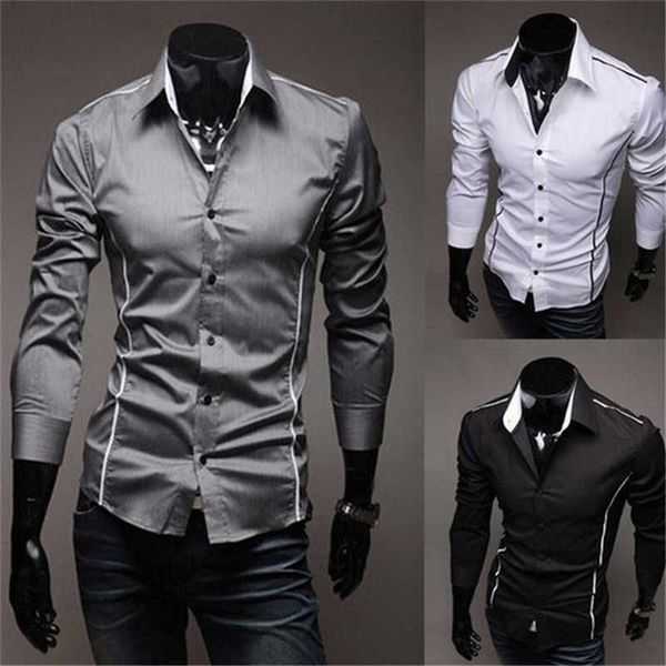 new fashion mens fashion stylish cool casual dress shirt muscle fit shirts 3 colors 5 sizes, White;black
new fashion mens fashion stylish cool casual dress shirt muscle fit shirts 3 colors 5 sizes, White;black