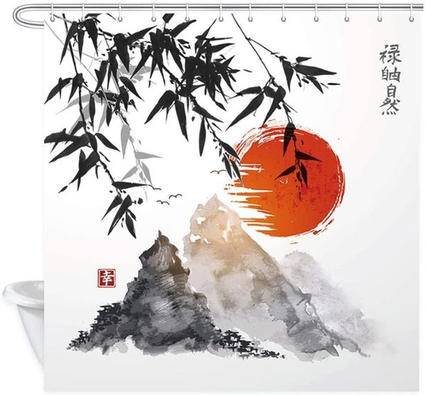 japanese bamboo trees sun and mountains bath curtain polyester fabric waterproof asian ink painting shower curtains
japanese bamboo trees sun and mountains bath curtain polyester fabric waterproof asian ink painting shower curtains