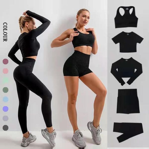 yoga outfit seamless set gym clothing workout clothes for women high waist sport fitness suit
yoga outfit seamless set gym clothing workout clothes for women high waist sport fitness suit