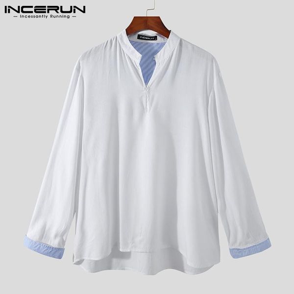 men's casual shirts men shirt solid color cotton stand collar long sleeve vintage streetwear clothing 2021 loose harajuku camisas incer, White;black
men's casual shirts men shirt solid color cotton stand collar long sleeve vintage streetwear clothing 2021 loose harajuku camisas incer, White;black