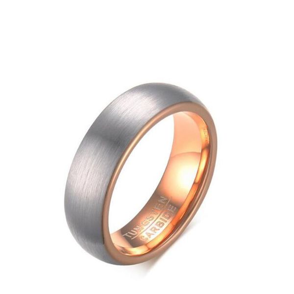 wedding rings tungsten carbide dome brushed ring band rose gold-color for men, Slivery;golden
wedding rings tungsten carbide dome brushed ring band rose gold-color for men, Slivery;golden