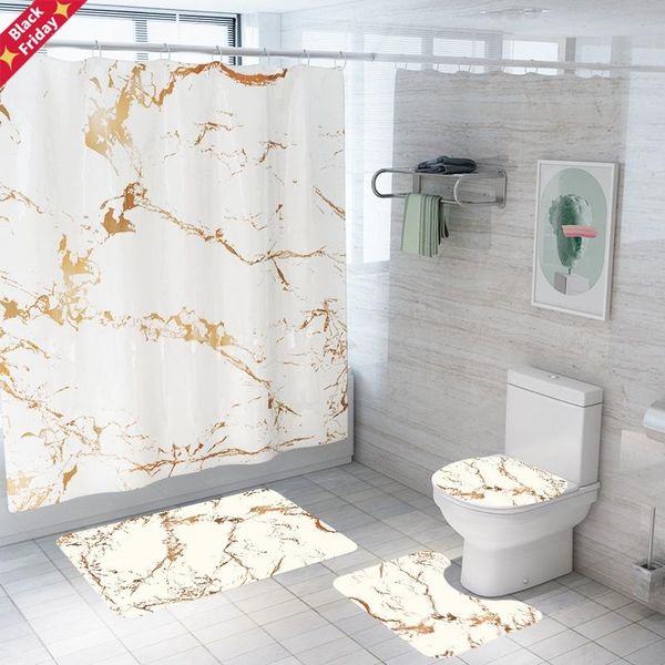 marble-printed shower curtain floor mat bathroom set 4pcs toilet anti-slip rugs waterproof curtains bath mats
marble-printed shower curtain floor mat bathroom set 4pcs toilet anti-slip rugs waterproof curtains bath mats