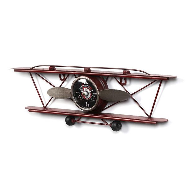 creative american retro aircraft wall clock living room dining decoration iron clocks
creative american retro aircraft wall clock living room dining decoration iron clocks
