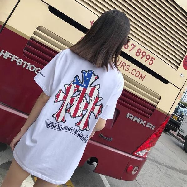 65% off outlet online store 2021 spring and summer new lovers cross flag foam short sleeve t-shirt top, White
65% off outlet online store 2021 spring and summer new lovers cross flag foam short sleeve t-shirt top, White