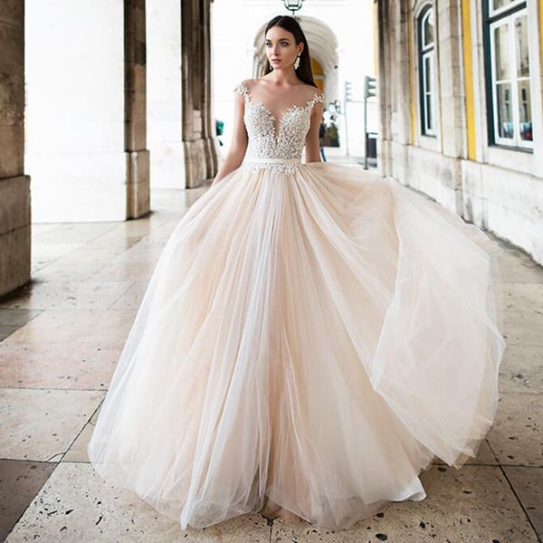 other wedding dresses tulle a-line pearls appliques corset elegant robe de mariee backless luxury vestido noiva hochzeitskleid, White
other wedding dresses tulle a-line pearls appliques corset elegant robe de mariee backless luxury vestido noiva hochzeitskleid, White