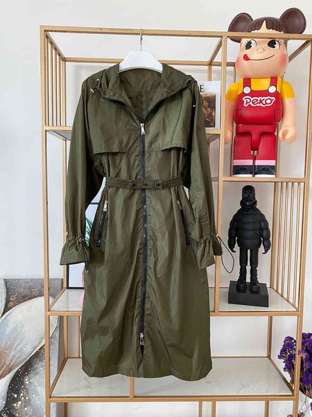 wool 2021 luxury design spring autumn street style hooded wide waisted belted rain coat, Black 
wool 2021 luxury design spring autumn street style hooded wide waisted belted rain coat, Black