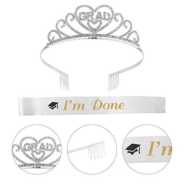 3pcs graduation shoulder sash headdress set hair hoop etiquette belt party decor hats
3pcs graduation shoulder sash headdress set hair hoop etiquette belt party decor hats