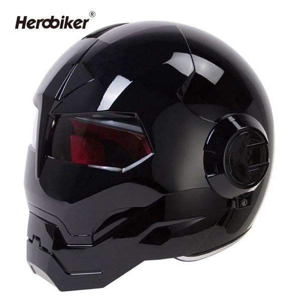 

motorcycle helmets herobiker vintage retro helmet moto motorbike full face casco cruiser chopper cafe racer capacetes