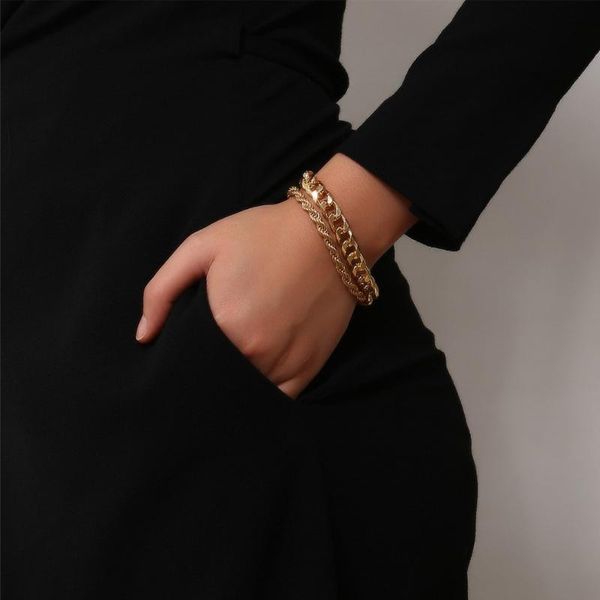 bohemian layered luxury punk bracelet for men women men's bracelets on hand hip-hop rock jewelry street style braceley accessory charm, Golden;silver
bohemian layered luxury punk bracelet for men women men's bracelets on hand hip-hop rock jewelry street style braceley accessory charm, Golden;silver