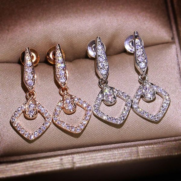 stud 2021 square rose gold silver color long earrings for women fashion jewelry with bling zircon stone 925, Golden;silver
stud 2021 square rose gold silver color long earrings for women fashion jewelry with bling zircon stone 925, Golden;silver