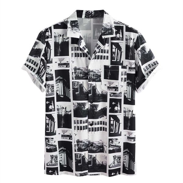 summer shirts for men funny abstract building pattern black/white print ropa vintage hombre short sleeve light shirt 210527, White;black
summer shirts for men funny abstract building pattern black/white print ropa vintage hombre short sleeve light shirt 210527, White;black