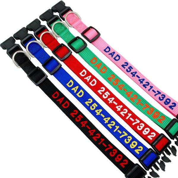dog collars & leashes custom collar personalized embroidery cat puppy nylon pet engrave diy phone name id for small big large
dog collars & leashes custom collar personalized embroidery cat puppy nylon pet engrave diy phone name id for small big large