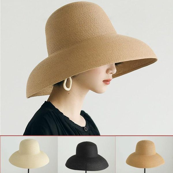 summer vacation sun hat fashion retro preparation straw foldable ladies leisure cap beach women's wide brim hats, Blue;gray
summer vacation sun hat fashion retro preparation straw foldable ladies leisure cap beach women's wide brim hats, Blue;gray