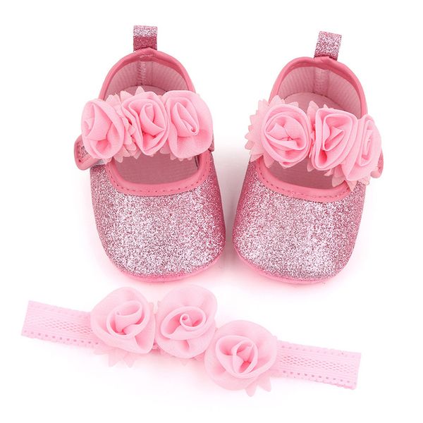 2pcs/set baby shoes headband flower sequins kids girl shoe spring summer soft sole non slip infant toddler first walkers
2pcs/set baby shoes headband flower sequins kids girl shoe spring summer soft sole non slip infant toddler first walkers