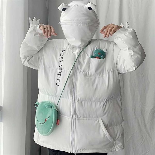 frog jacket for men women doudoune noir hooded zipper winter thick black white green cartoon coat casual clothing 211216
frog jacket for men women doudoune noir hooded zipper winter thick black white green cartoon coat casual clothing 211216