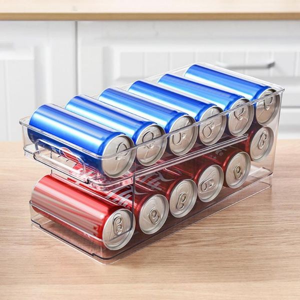storage bottles & jars transparent double-layer self-rolling drink rack refrigerator box beer soda can kitchen
storage bottles & jars transparent double-layer self-rolling drink rack refrigerator box beer soda can kitchen