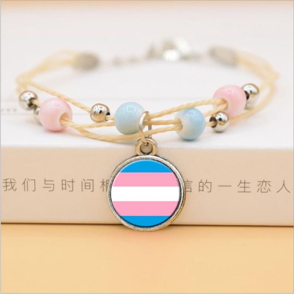 charm bracelets 3umeter 2021 lesbian pride rainbow glass cabochon pendants bracelet jewelry multilayer colorful accessories, Golden;silver
charm bracelets 3umeter 2021 lesbian pride rainbow glass cabochon pendants bracelet jewelry multilayer colorful accessories, Golden;silver