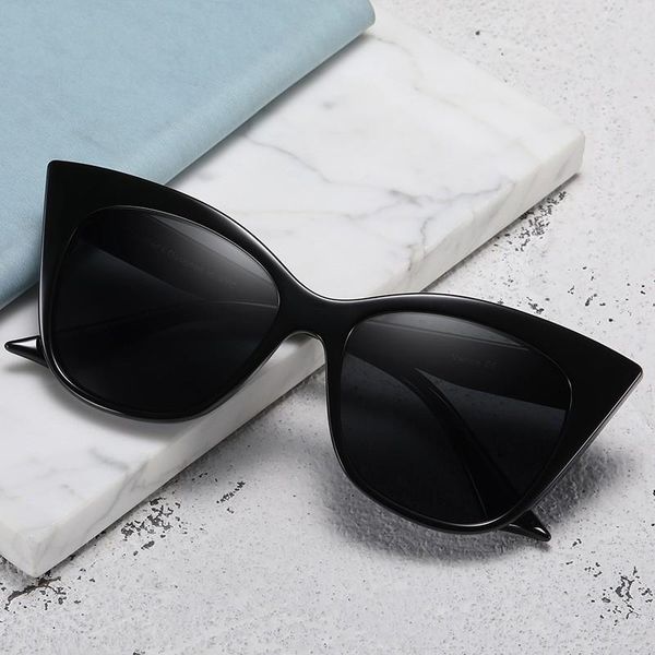 sunglasses retro cat eye women fashion big frame sun glasses uv400, White;black
sunglasses retro cat eye women fashion big frame sun glasses uv400, White;black
