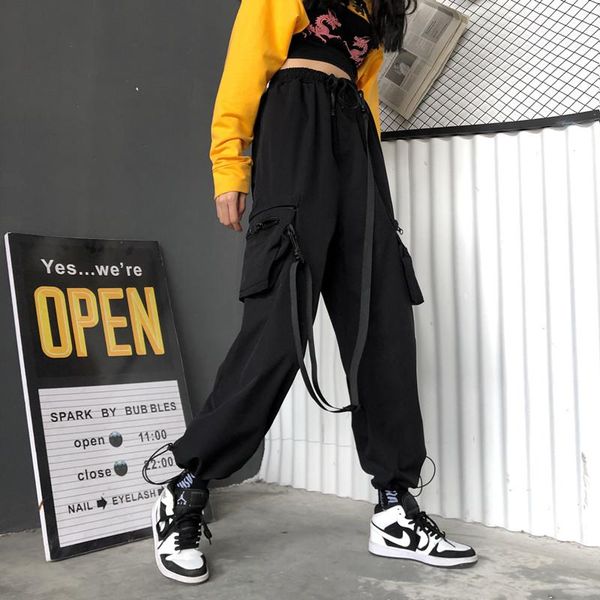 harajuku hip hop streetwear women pants high waist pockets ribbon trousers female loose all match jogger pantalones sweatpants women's, Black;white
harajuku hip hop streetwear women pants high waist pockets ribbon trousers female loose all match jogger pantalones sweatpants women's, Black;white