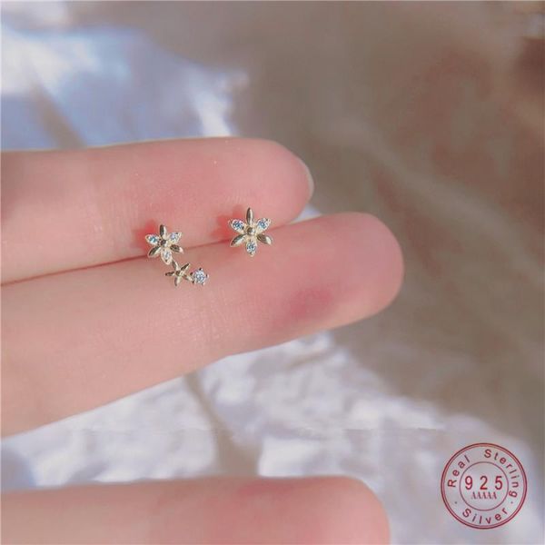 stud 925 sterling silver french asymmetrical creative crystal flower plating 14k gold earrings women sweet romantic dating jewelry, Golden;silver
stud 925 sterling silver french asymmetrical creative crystal flower plating 14k gold earrings women sweet romantic dating jewelry, Golden;silver