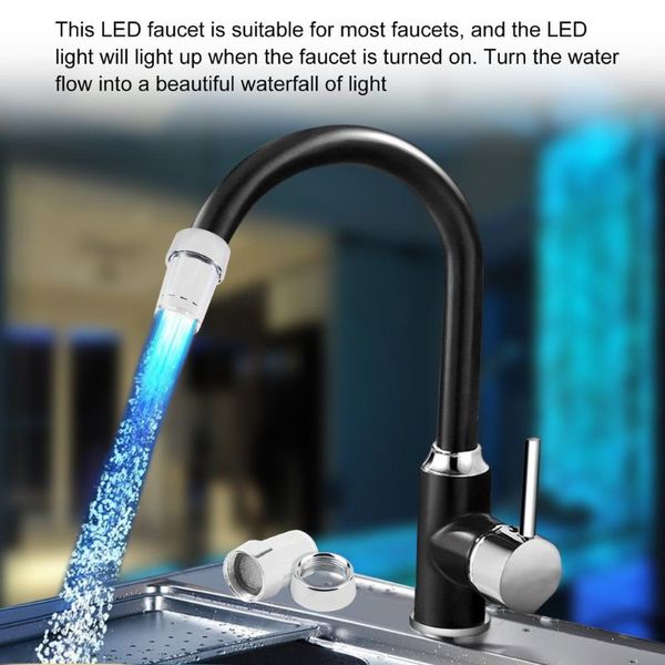 kitchen faucets unique color led light water glow faucet tap stainless steel and diverter valve adapter connector durable
kitchen faucets unique color led light water glow faucet tap stainless steel and diverter valve adapter connector durable