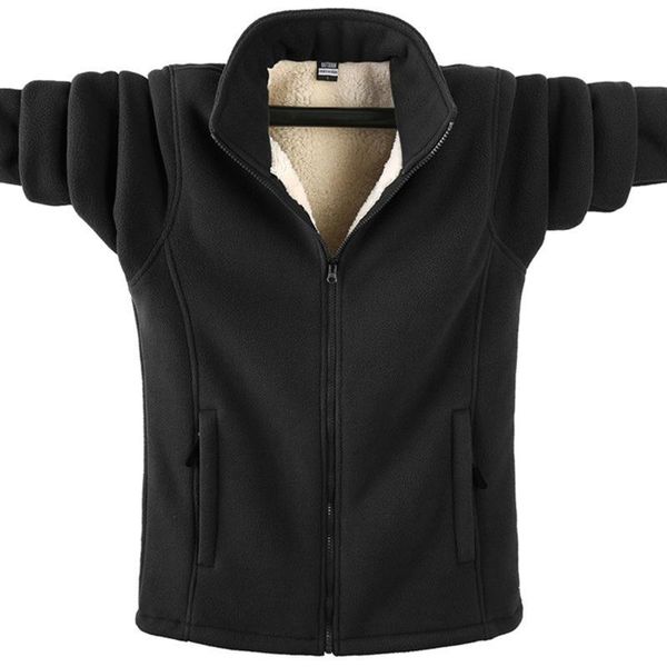 men's casual shirts jacket thickened fat man winter loose long sleeve and plus sweater for, White;black
men's casual shirts jacket thickened fat man winter loose long sleeve and plus sweater for, White;black