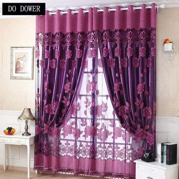 curtain & drapes large floral curtains burnout pattern decorative pastoral embroidered for living room bedroom blockout 3 colors
curtain & drapes large floral curtains burnout pattern decorative pastoral embroidered for living room bedroom blockout 3 colors