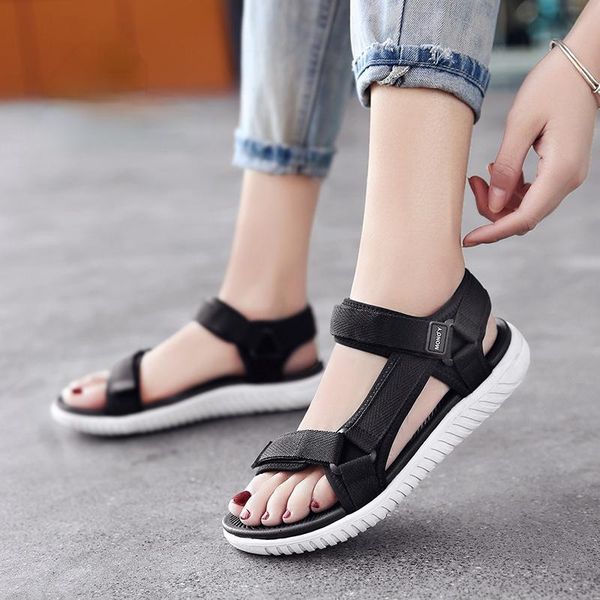 sandals summer women beach shoes flat breathable 2021 casual lightweight comfortable sport slippers platform, Black
sandals summer women beach shoes flat breathable 2021 casual lightweight comfortable sport slippers platform, Black