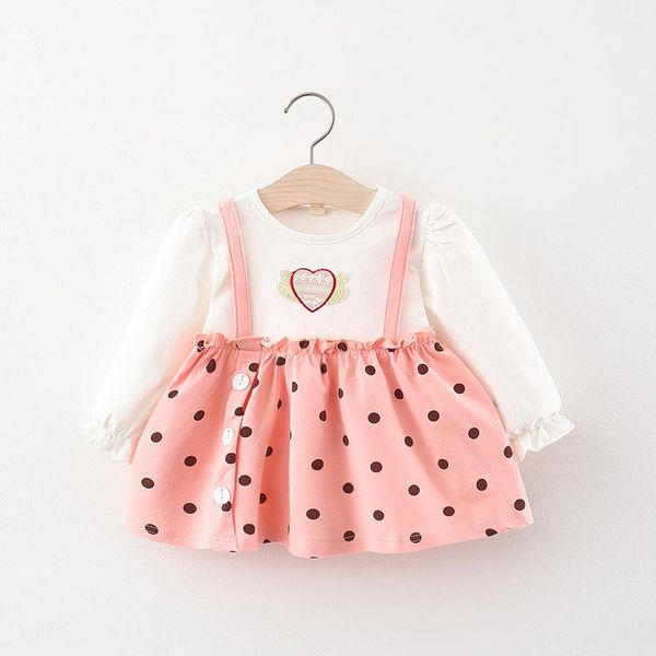 girl's dresses infant baby girls dress cute print dot long sleeve for girl clothing 1 year birthday princess toddler clothes, Red;yellow
girl's dresses infant baby girls dress cute print dot long sleeve for girl clothing 1 year birthday princess toddler clothes, Red;yellow