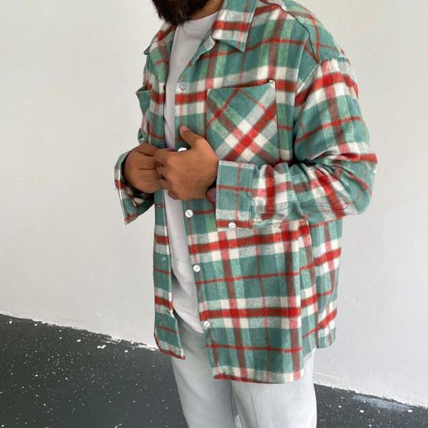 men's casual shirts cardigan great colorful student shirt turn-down collar men plaid for dating, White;black
men's casual shirts cardigan great colorful student shirt turn-down collar men plaid for dating, White;black