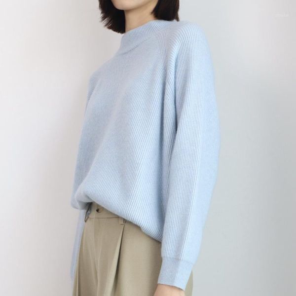 and 2021 autumn winter cashmere small stand-up collar ladies thick sweater knit women's sweaters, White;black
and 2021 autumn winter cashmere small stand-up collar ladies thick sweater knit women's sweaters, White;black