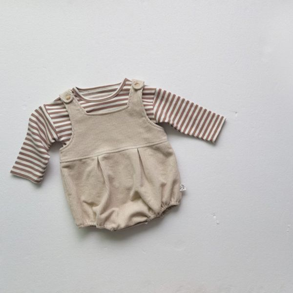 2021 autumn baby boys and girls clothes set baby striped long sleeve t shirt and baby corduroy bodysuit 2pcs kids overalls set, White;black
2021 autumn baby boys and girls clothes set baby striped long sleeve t shirt and baby corduroy bodysuit 2pcs kids overalls set, White;black