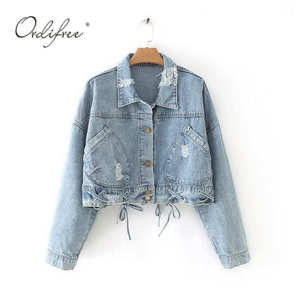 fashion women denim jackets coats streetwear cotton ripped cropped jeans jacket casual outwear 210513, Black
fashion women denim jackets coats streetwear cotton ripped cropped jeans jacket casual outwear 210513, Black
